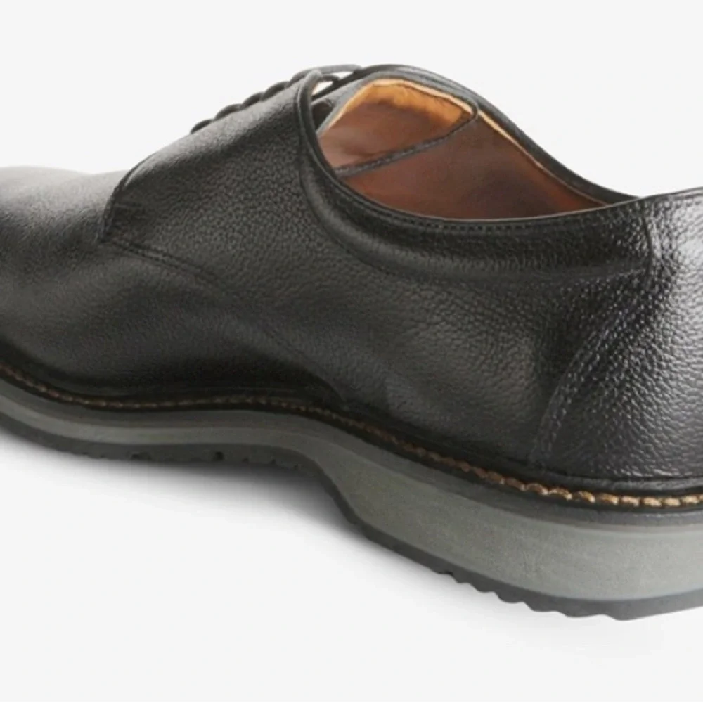 Allen Edmonds Wanderer 10 B Black Leather Men's Shoes - Picture 3 of 4